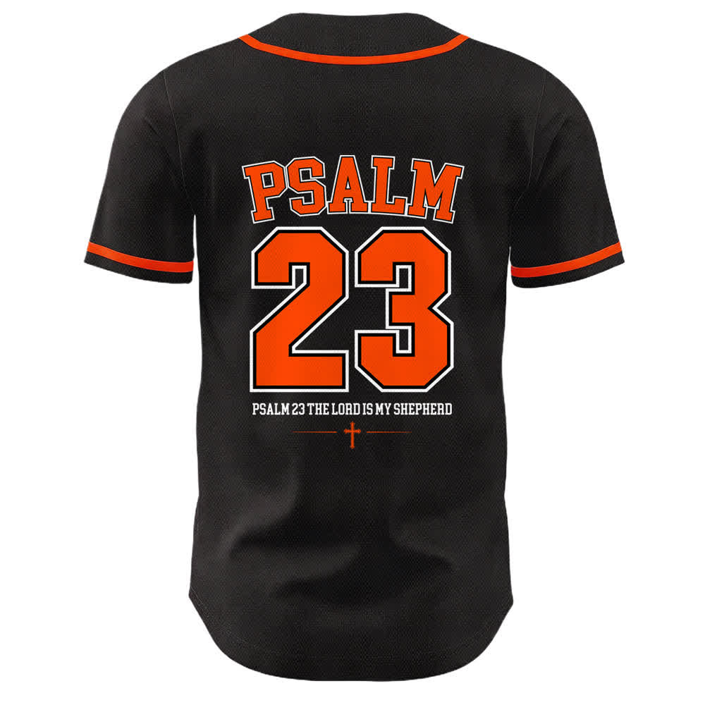 Camiseta de béisbol unisex de Christianartworkshop con el Salmo 23 de Jesús: El Señor es mi pastor. - image 16