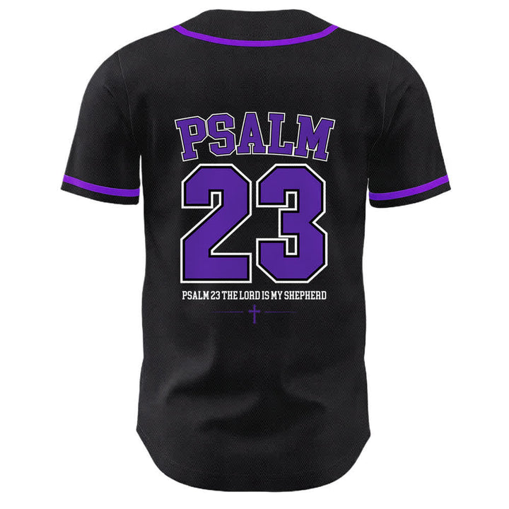 Camiseta de béisbol unisex de Christianartworkshop con el Salmo 23 de Jesús: El Señor es mi pastor. - image 22