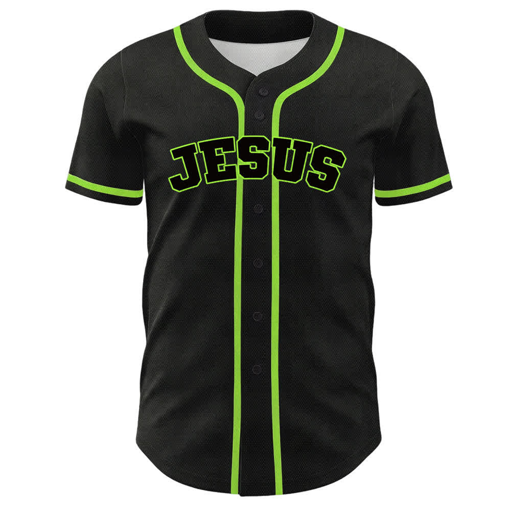 Camiseta de béisbol unisex del equipo de Christianartworkshop Jesús número 7: Fue, es, es y vendrá. - image 20