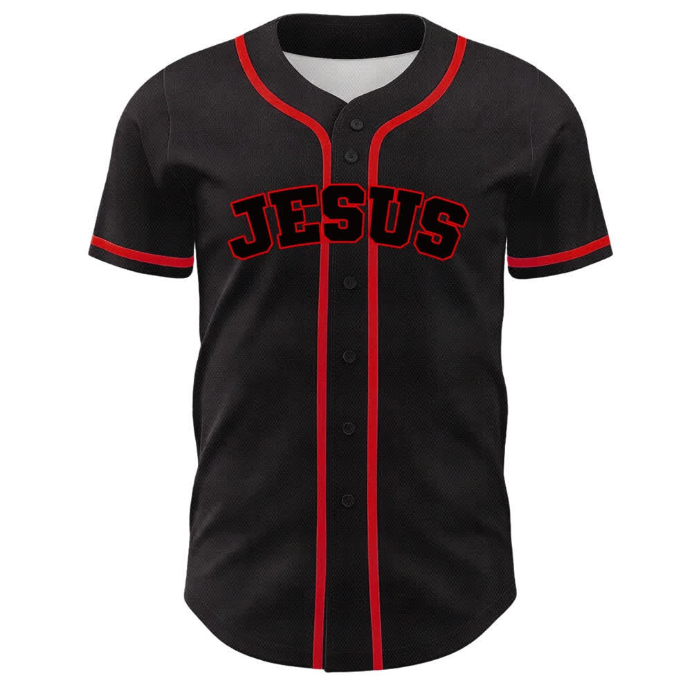 Camiseta de béisbol unisex del equipo de Christianartworkshop Jesús número 7: Fue, es, es y vendrá. - image 14