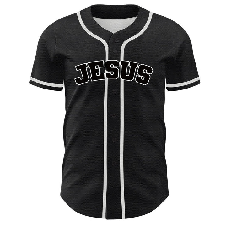 Camiseta de béisbol unisex del equipo de Christianartworkshop Jesús número 7: Fue, es, es y vendrá. - image 8
