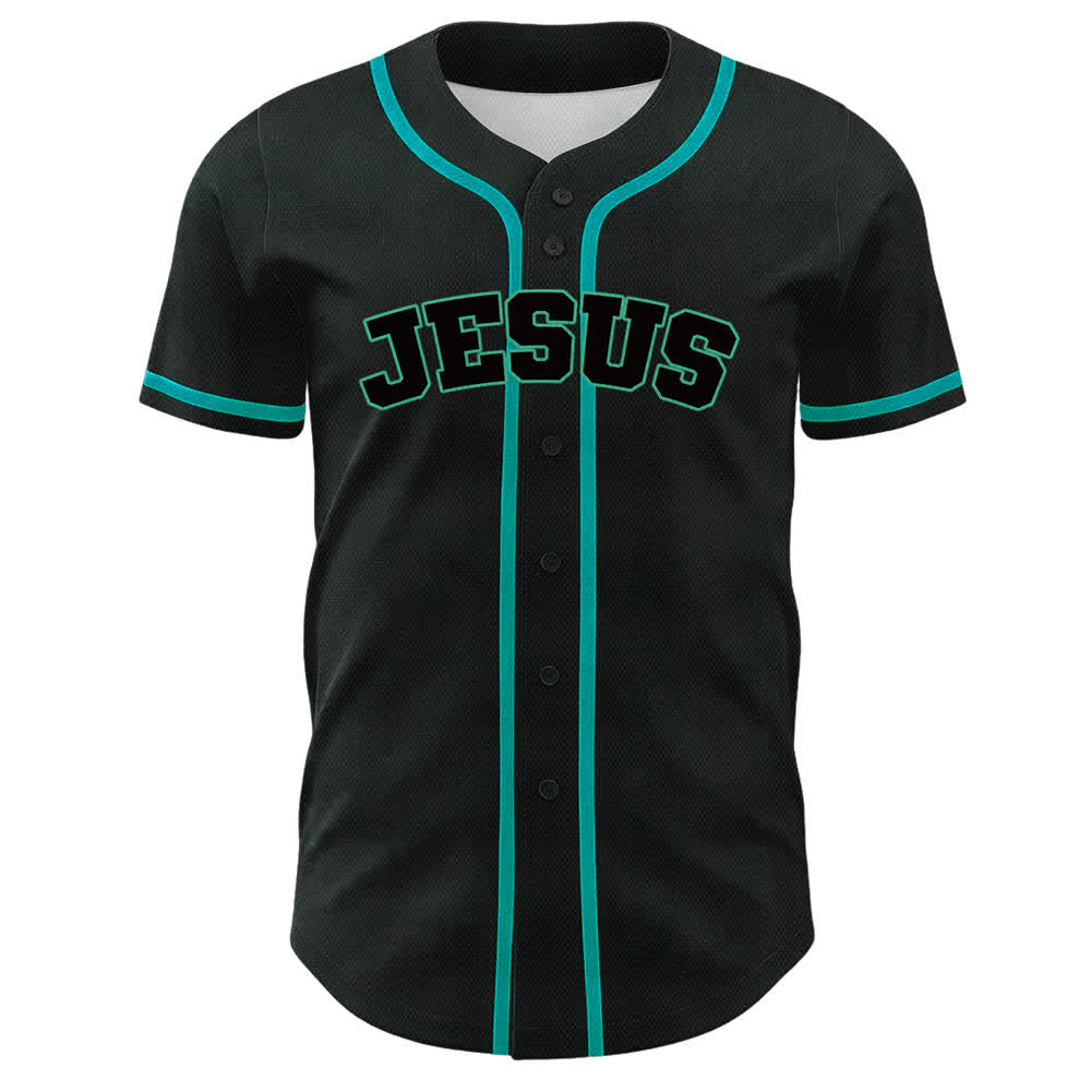 Camiseta de béisbol unisex del equipo de Christianartworkshop Jesús número 7: Fue, es, es y vendrá. - image 26