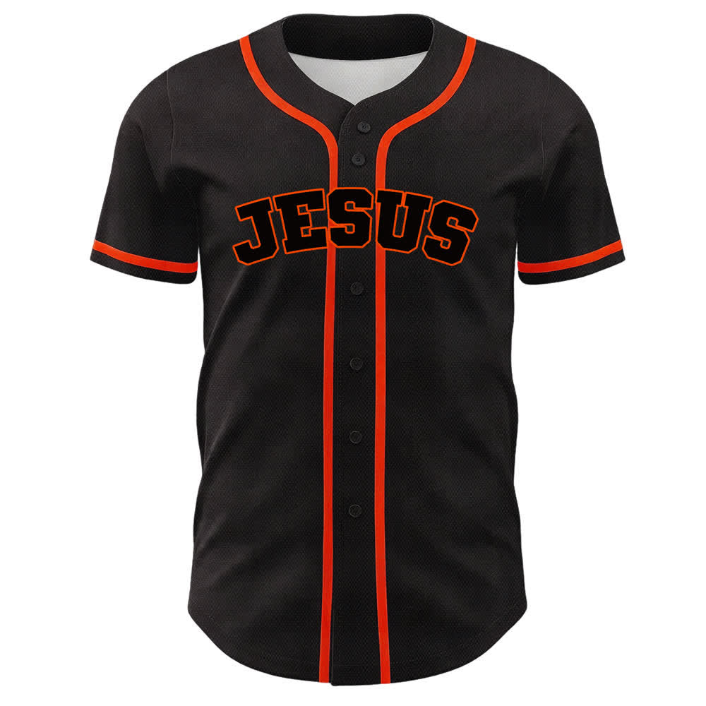 Camiseta de béisbol unisex del equipo de Christianartworkshop Jesús número 7: Fue, es, es y vendrá. - image 17