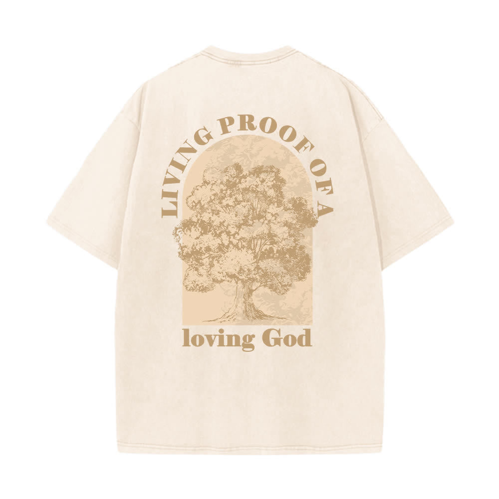 Christianartworkshop Camiseta extragrande lavada con estampado de árbol de Living Proof - image 4