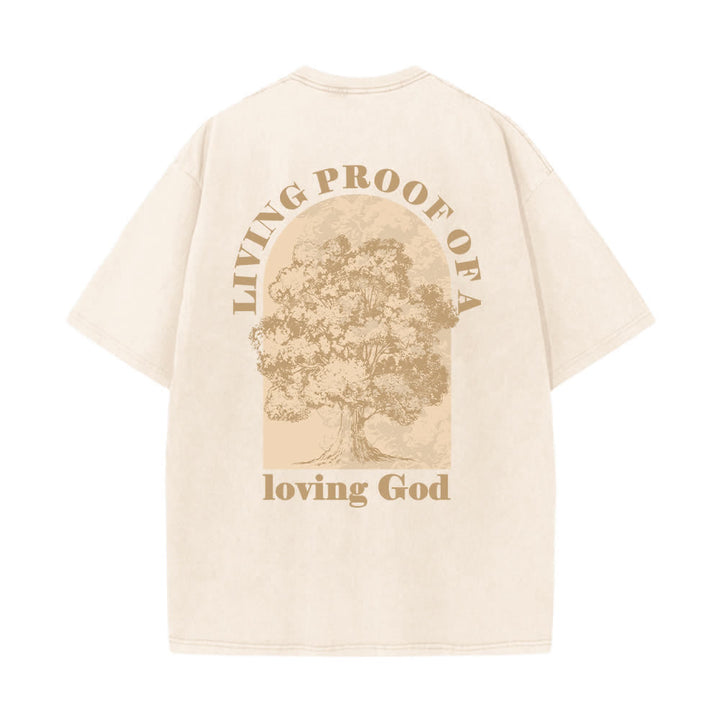 Christianartworkshop Camiseta extragrande lavada con estampado de árbol de Living Proof - image 4