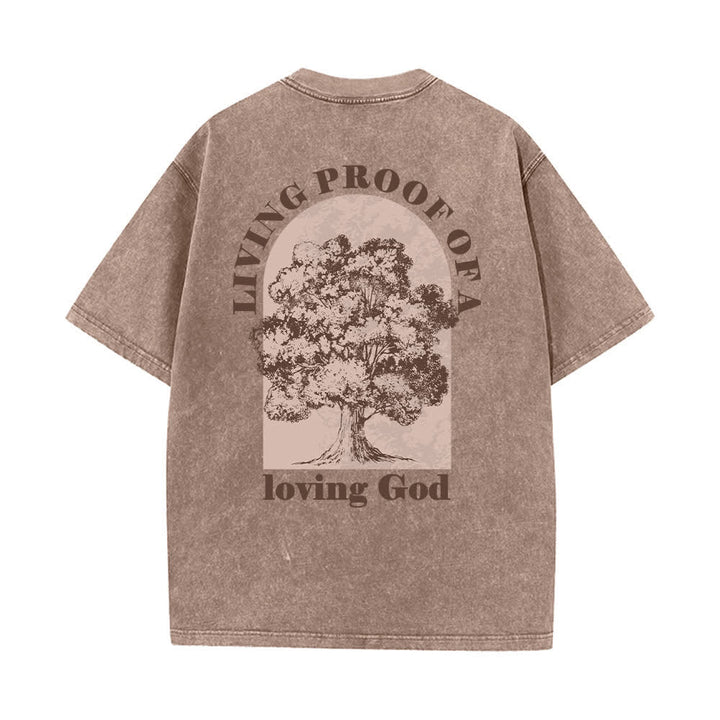 Christianartworkshop Camiseta extragrande lavada con estampado de árbol de Living Proof - image 13
