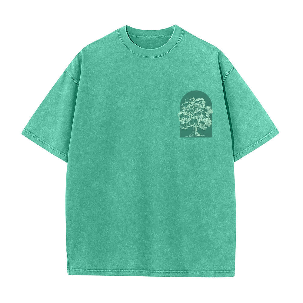 Christianartworkshop Camiseta extragrande lavada con estampado de árbol de Living Proof - image 17
