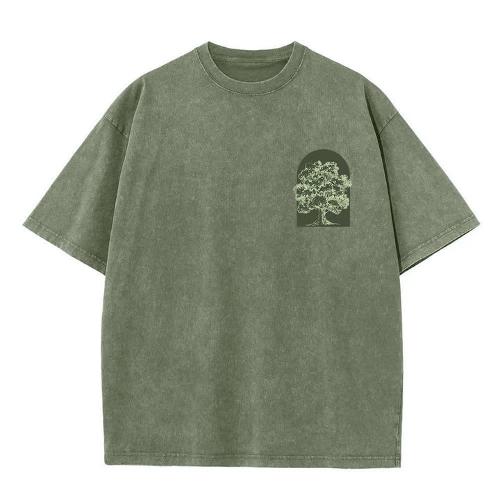 Christianartworkshop Camiseta extragrande lavada con estampado de árbol de Living Proof - image 2