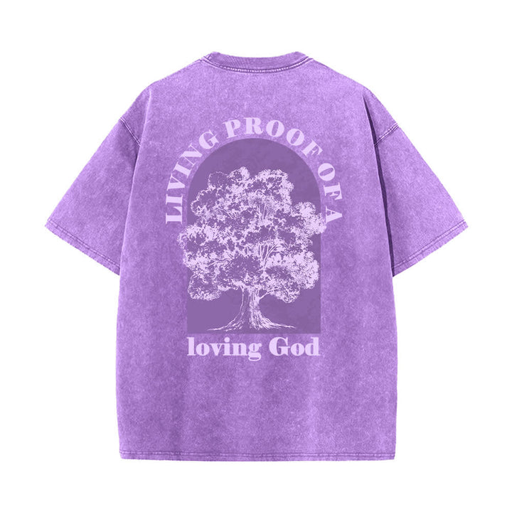 Christianartworkshop Camiseta extragrande lavada con estampado de árbol de Living Proof - image 22