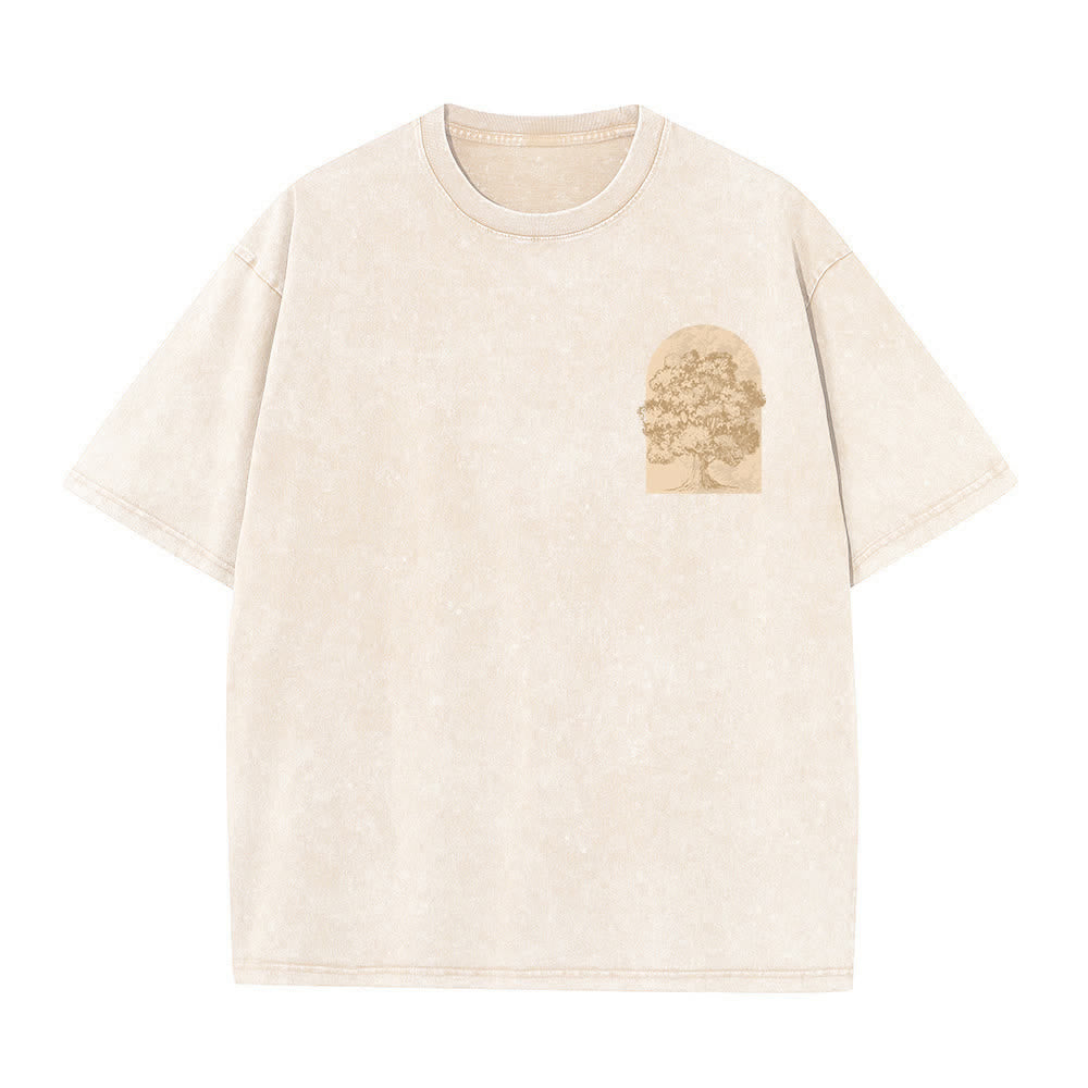 Christianartworkshop Camiseta extragrande lavada con estampado de árbol de Living Proof - image 5