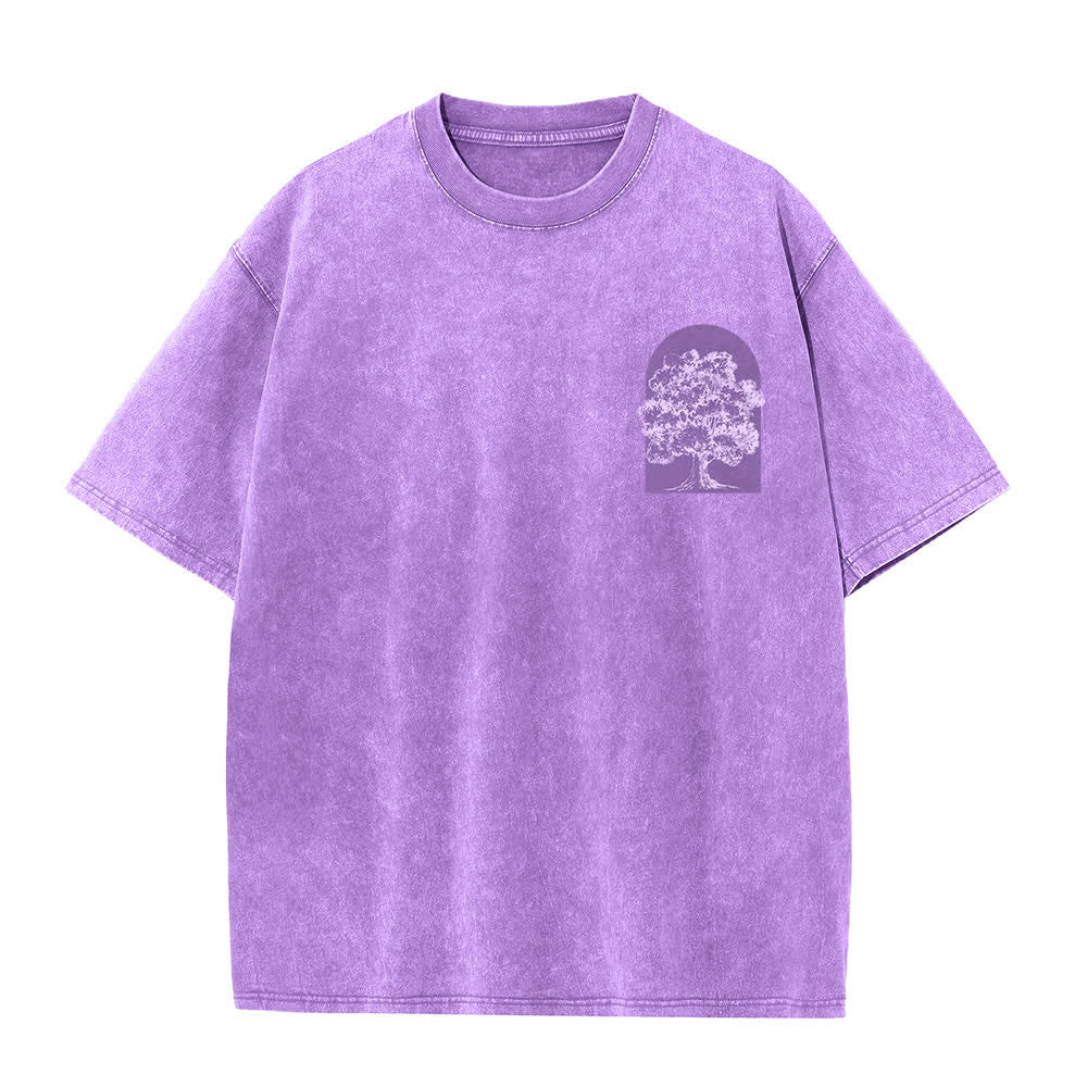 Christianartworkshop Camiseta extragrande lavada con estampado de árbol de Living Proof - image 23