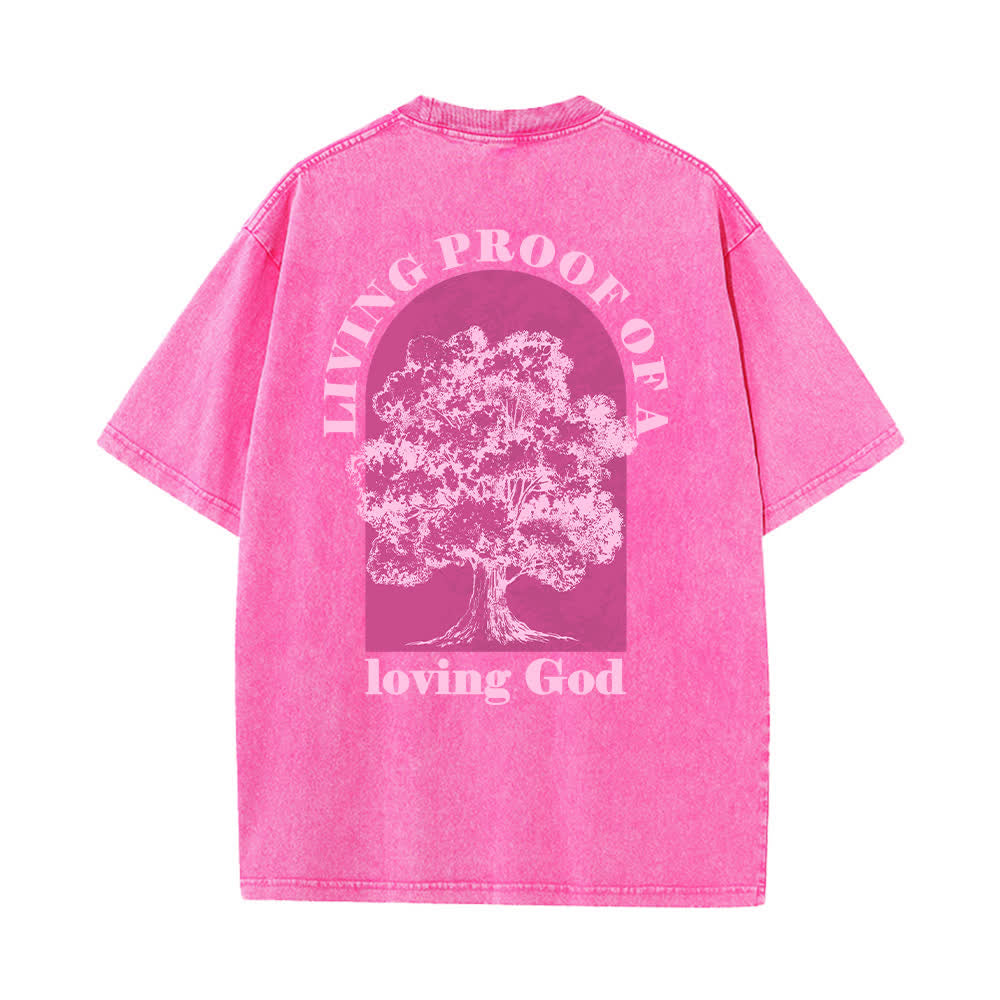 Christianartworkshop Camiseta extragrande lavada con estampado de árbol de Living Proof - image 25