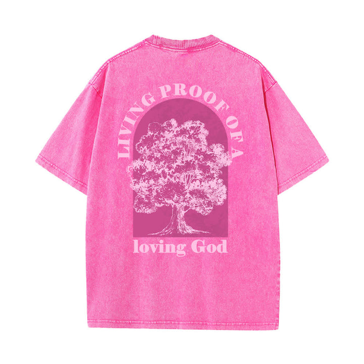 Christianartworkshop Camiseta extragrande lavada con estampado de árbol de Living Proof - image 25