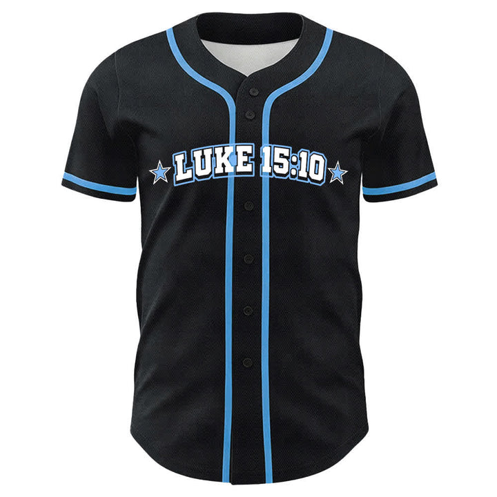 Christianartworkshop Lucas 15:10 Se encontró una camiseta de béisbol de malla de oveja - image 2