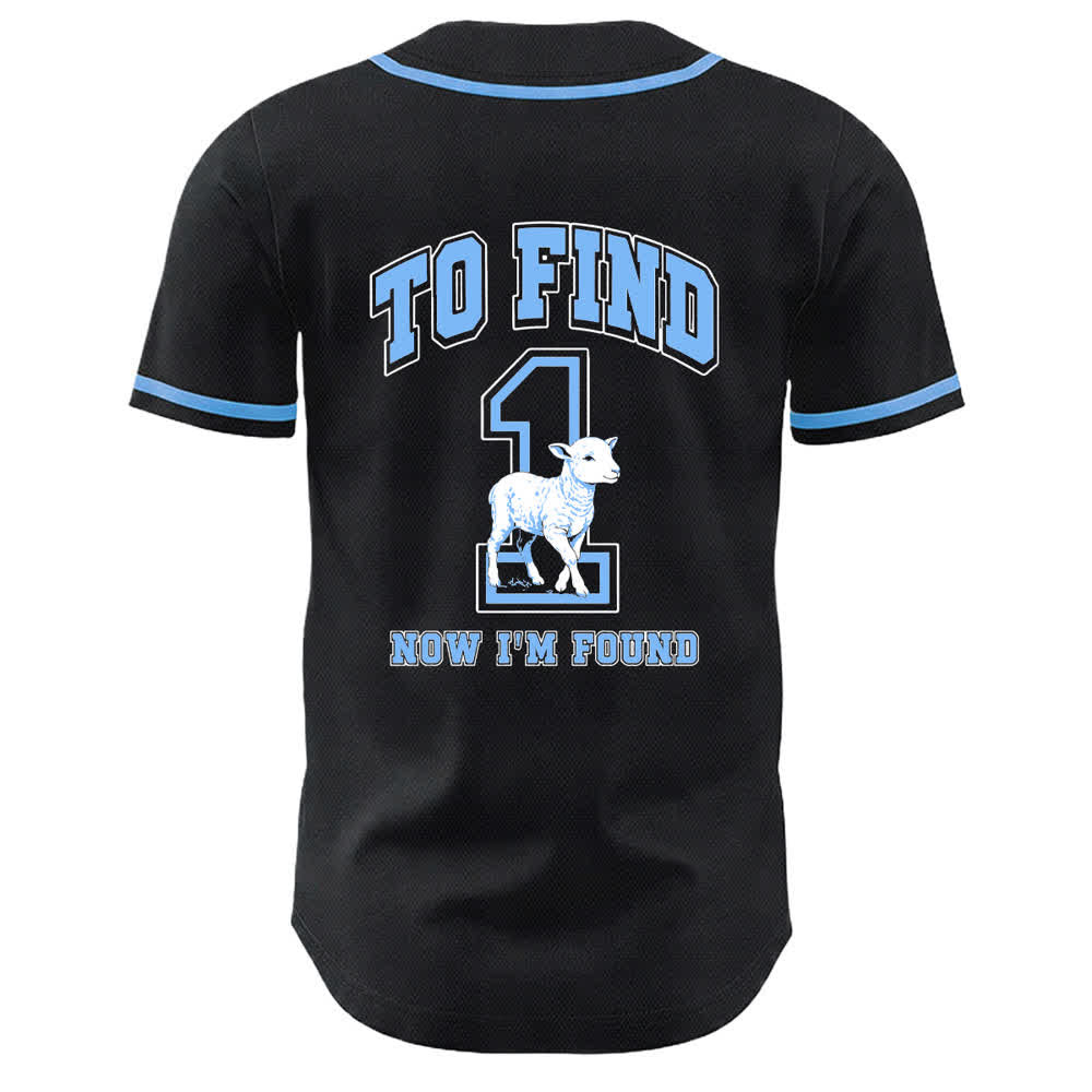 Christianartworkshop Lucas 15:10 Se encontró una camiseta de béisbol de malla de oveja - image 1