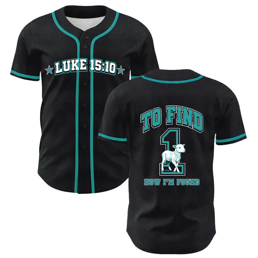Christianartworkshop Lucas 15:10 Se encontró una camiseta de béisbol de malla de oveja - Azul del lago - 5XL - image 9