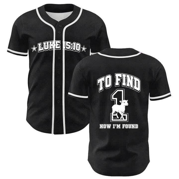 Christianartworkshop Lucas 15:10 Se encontró una camiseta de béisbol de malla de oveja - Blanco - 5XL - image 3