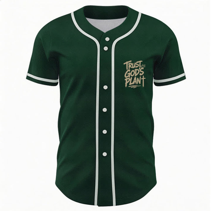 Camiseta de béisbol con botones "Confía en el plan de Dios" de Christianartworkshop - image 16