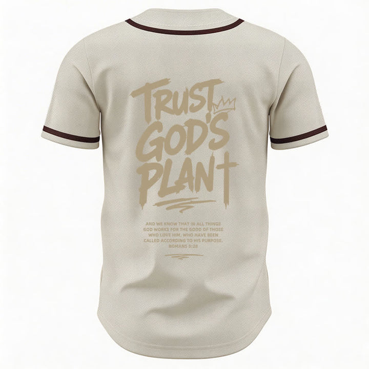 Camiseta de béisbol con botones "Confía en el plan de Dios" de Christianartworkshop - image 22