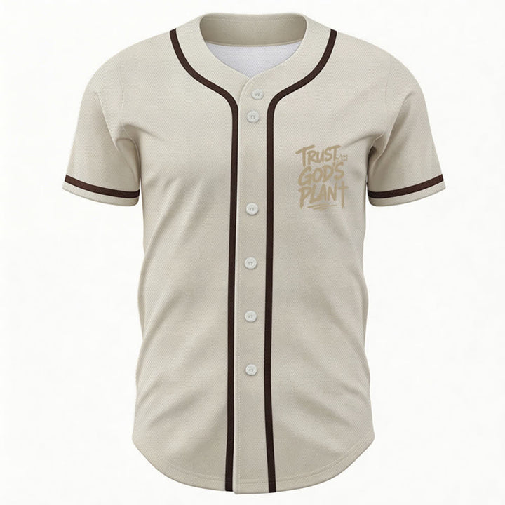 Camiseta de béisbol con botones "Confía en el plan de Dios" de Christianartworkshop - image 23