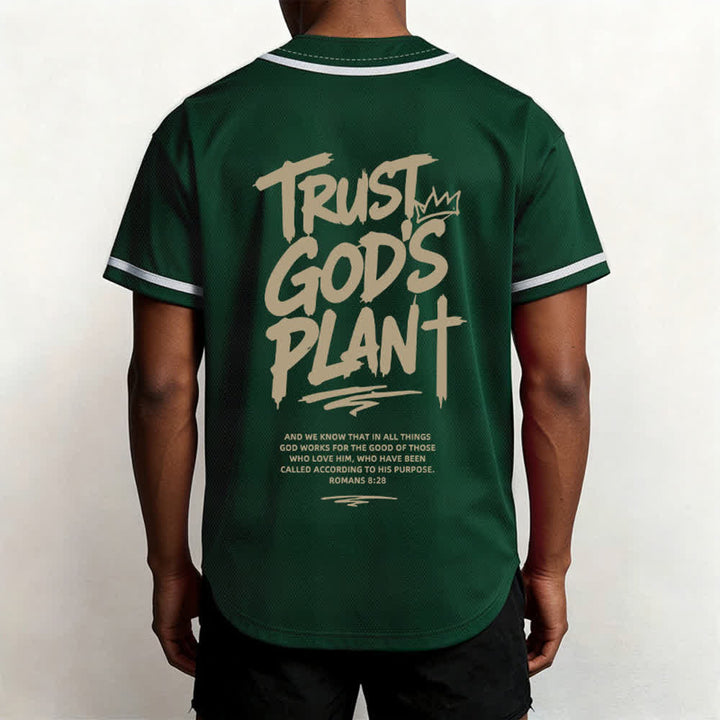 Camiseta de béisbol con botones "Confía en el plan de Dios" de Christianartworkshop - image 19