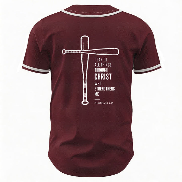 Christianartworkshop Camiseta de béisbol negra con espalda de malla y diseño de verso - image 15