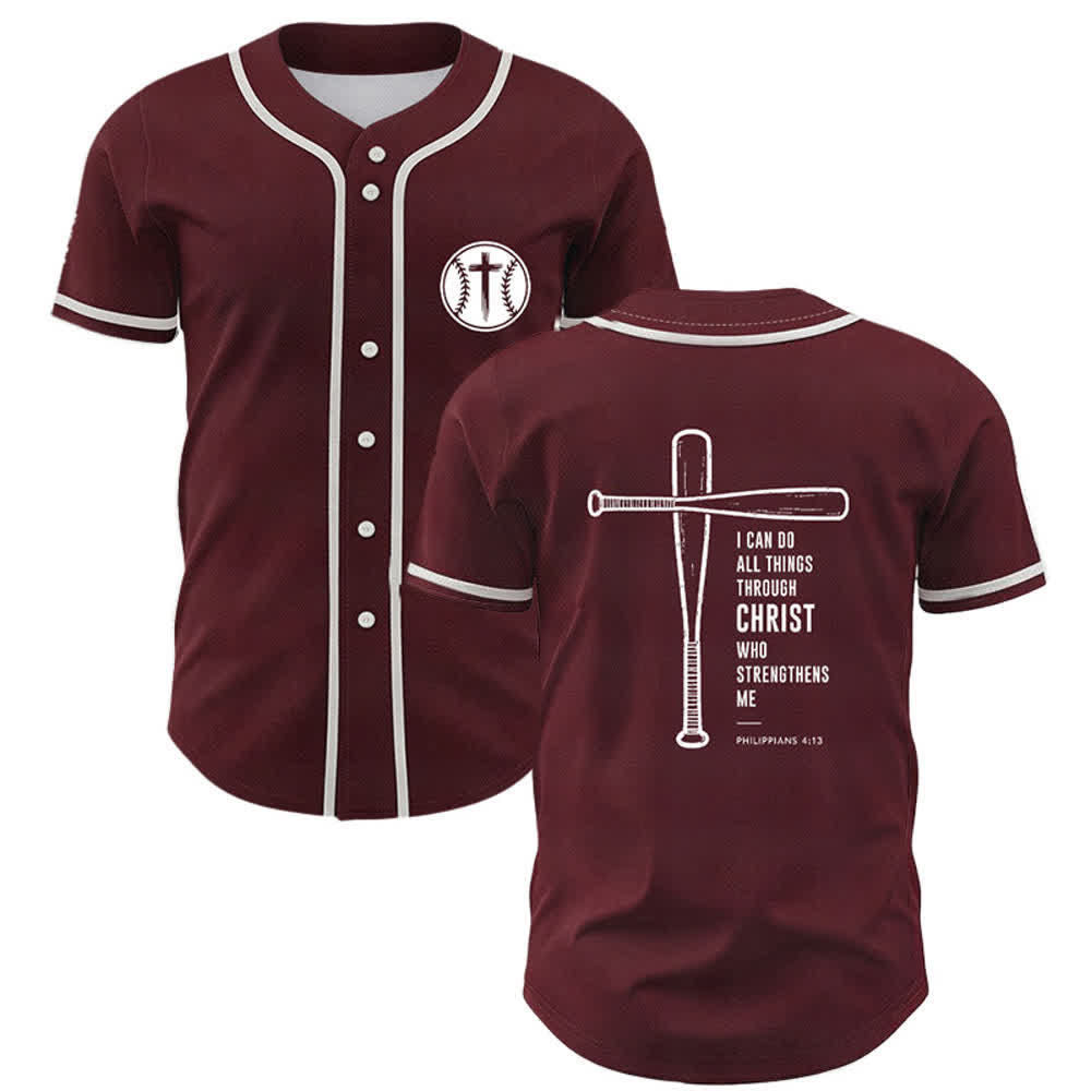 Christianartworkshop Camiseta de béisbol negra con espalda de malla y diseño de verso - Vino - 5XL - image 14