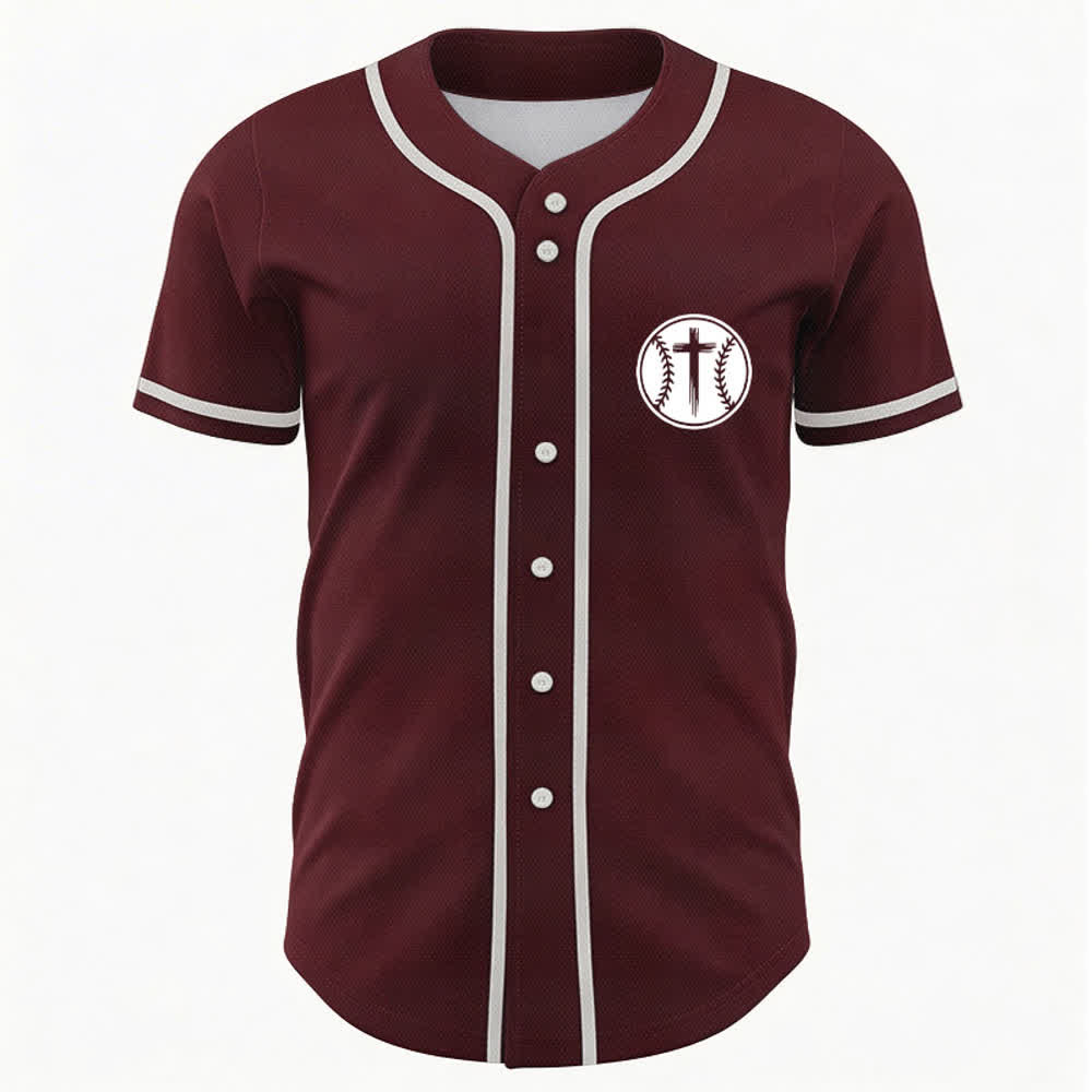 Christianartworkshop Camiseta de béisbol negra con espalda de malla y diseño de verso - image 16