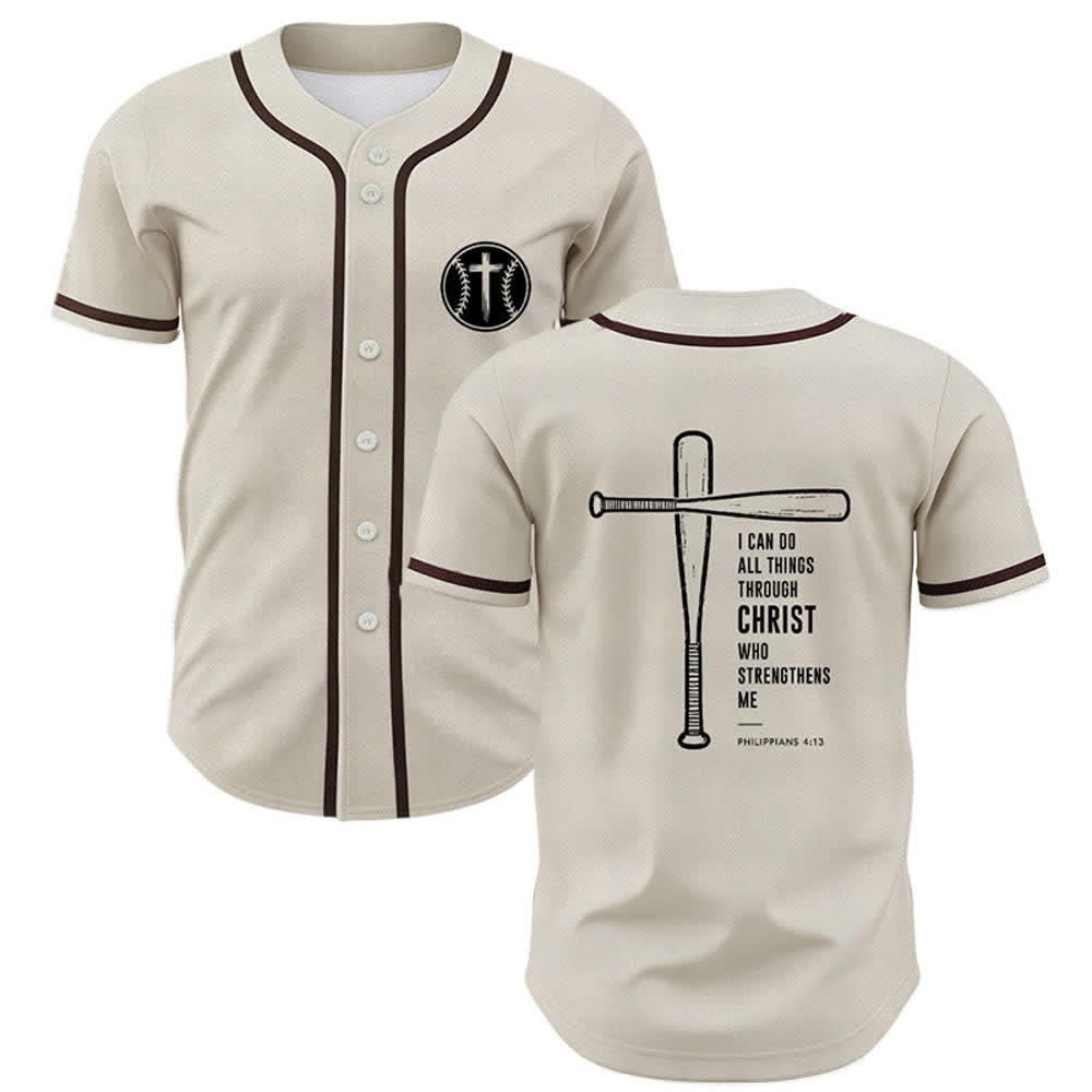 Christianartworkshop Camiseta de béisbol negra con espalda de malla y diseño de verso - Beige - 5XL - image 28