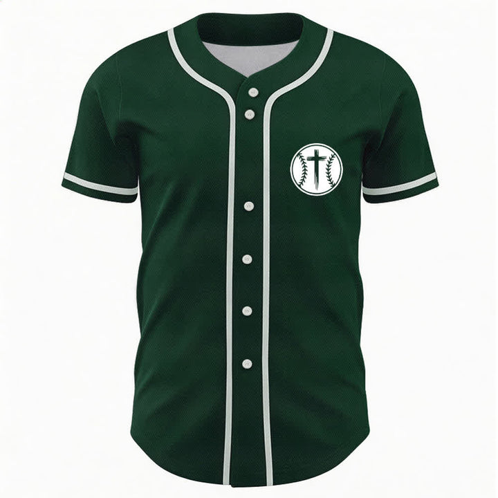 Christianartworkshop Camiseta de béisbol negra con espalda de malla y diseño de verso - image 23