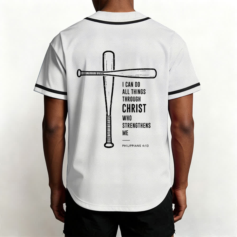 Christianartworkshop Camiseta de béisbol negra con espalda de malla y diseño de verso - image 12