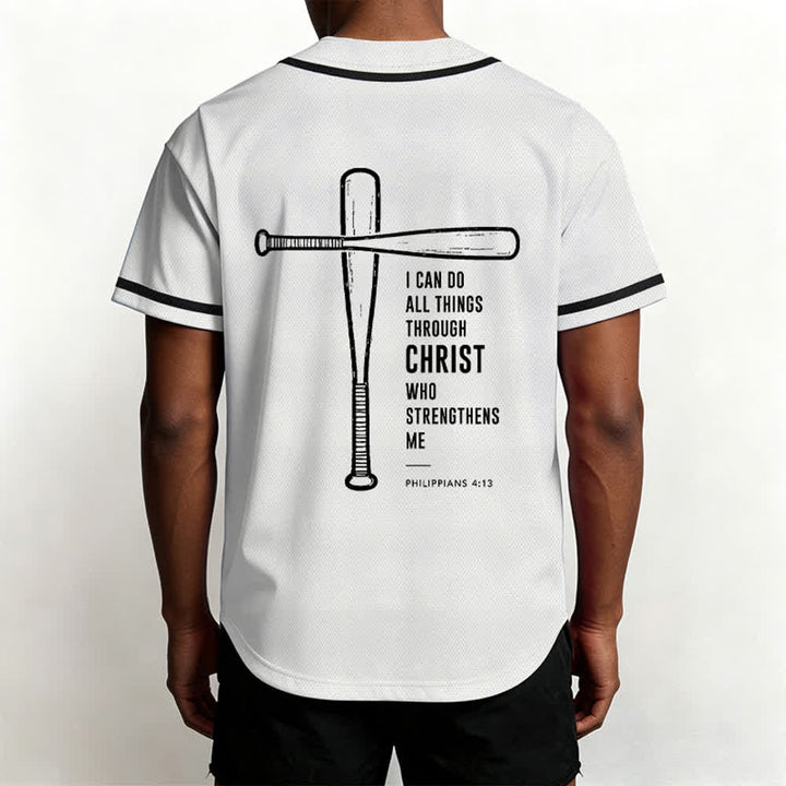 Christianartworkshop Camiseta de béisbol negra con espalda de malla y diseño de verso - image 12