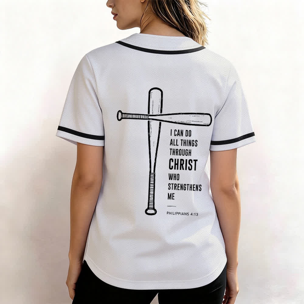 Christianartworkshop Camiseta de béisbol negra con espalda de malla y diseño de verso - image 10