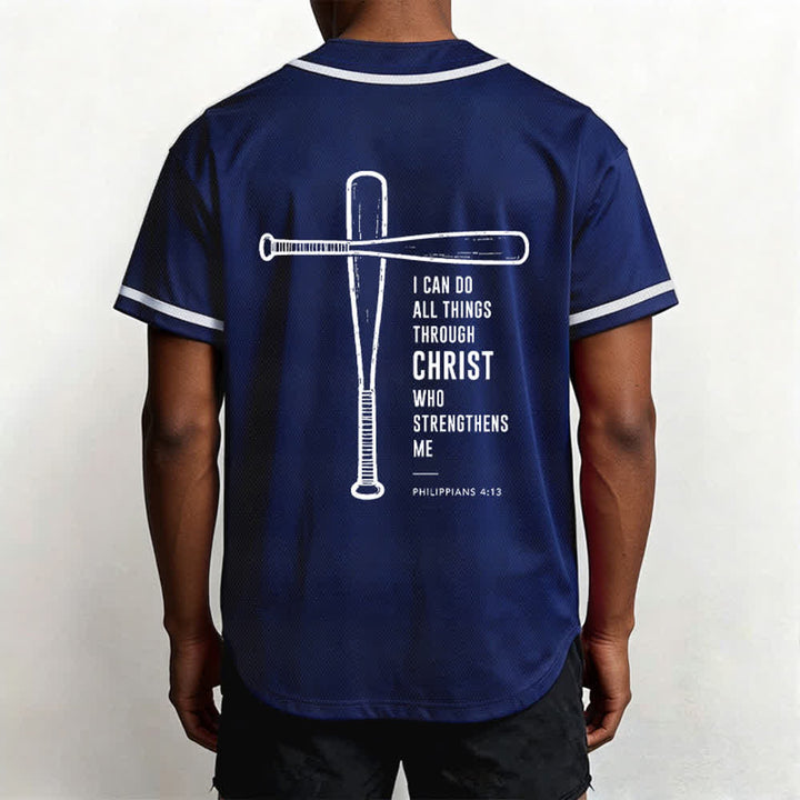 Christianartworkshop Camiseta de béisbol negra con espalda de malla y diseño de verso - image 40