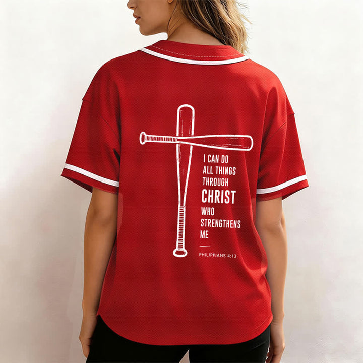 Christianartworkshop Camiseta de béisbol negra con espalda de malla y diseño de verso - image 45