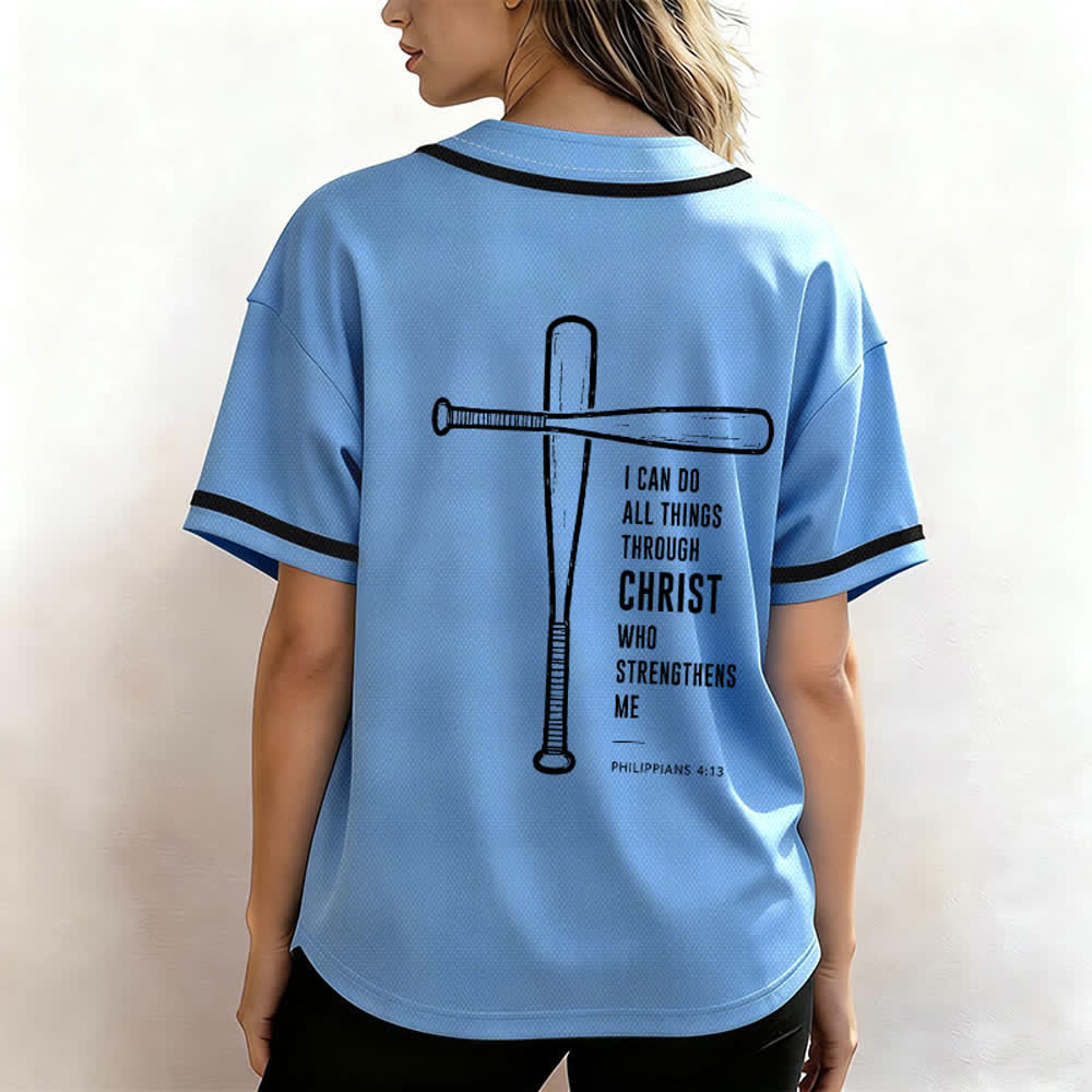 Christianartworkshop Camiseta de béisbol negra con espalda de malla y diseño de verso - image 52