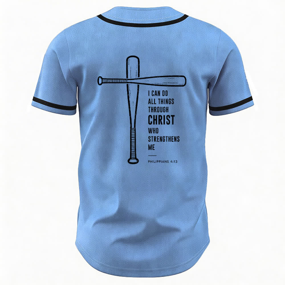 Christianartworkshop Camiseta de béisbol negra con espalda de malla y diseño de verso - image 50
