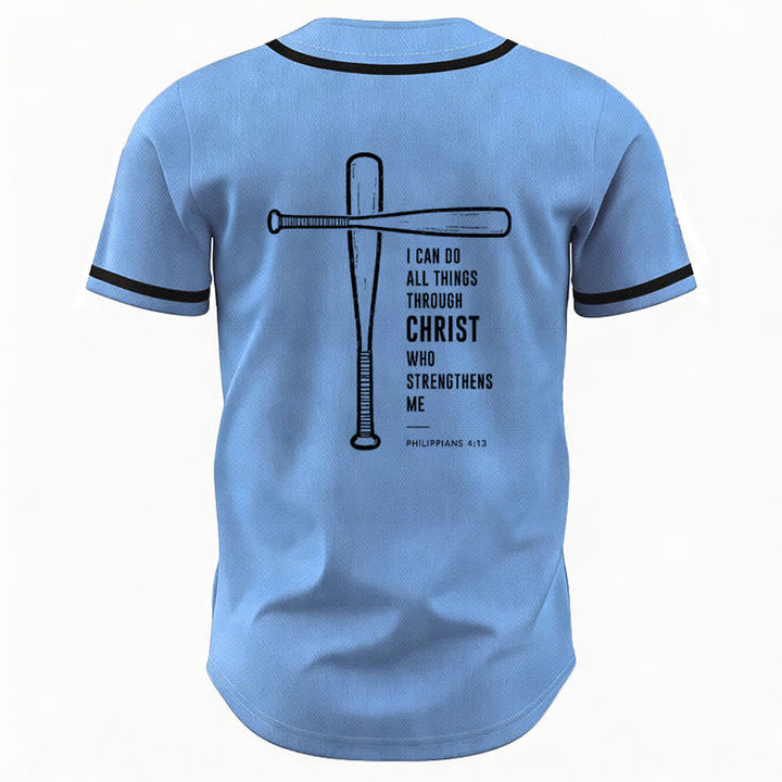 Christianartworkshop Camiseta de béisbol negra con espalda de malla y diseño de verso - image 50