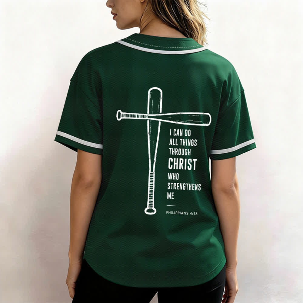 Christianartworkshop Camiseta de béisbol negra con espalda de malla y diseño de verso - image 24