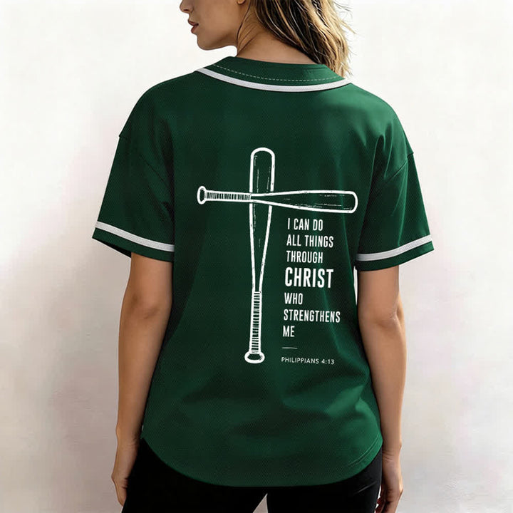 Christianartworkshop Camiseta de béisbol negra con espalda de malla y diseño de verso - image 24