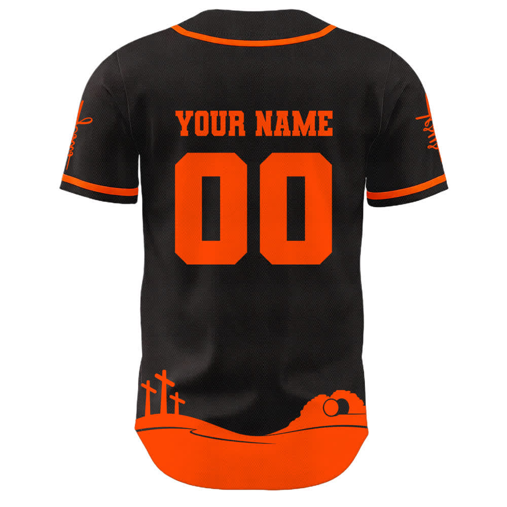 Christianartworkshop Camiseta de béisbol de malla personalizada "Jesús es mi rey" - image 1