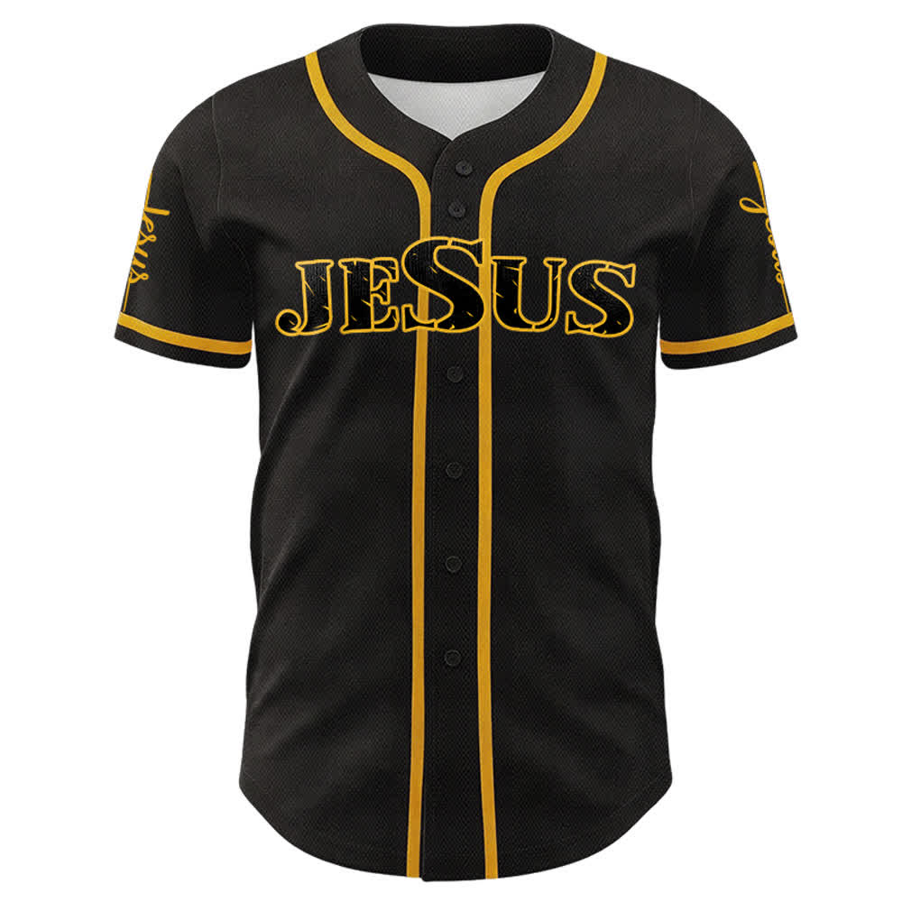 Camiseta de béisbol con la cruz de Jesús, clavos y corona de espinas de Christianartworkshop - image 2