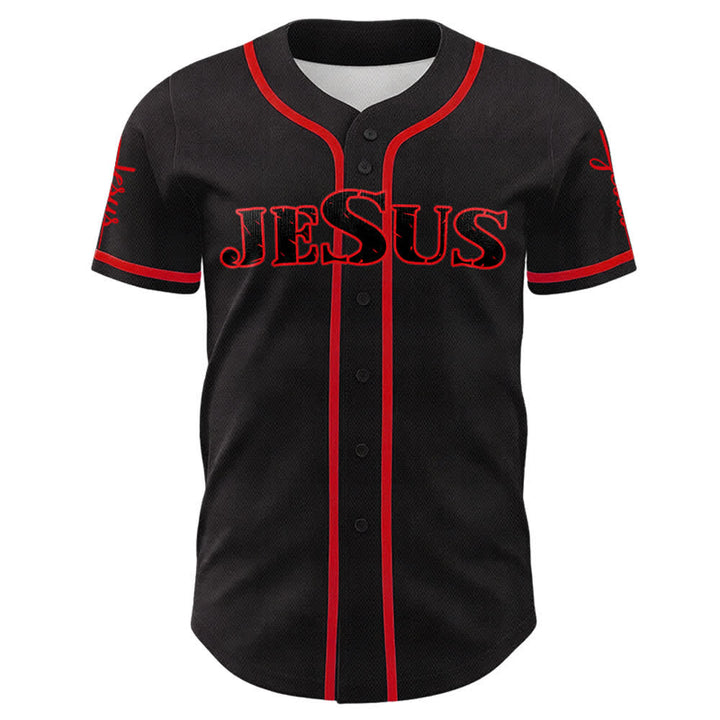 Camiseta de béisbol con la cruz de Jesús, clavos y corona de espinas de Christianartworkshop - image 12