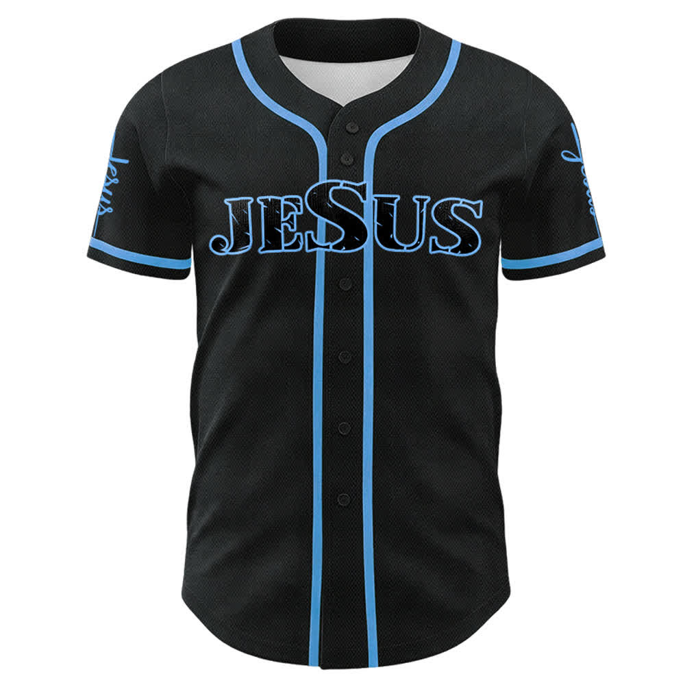 Camiseta de béisbol con la cruz de Jesús, clavos y corona de espinas de Christianartworkshop - image 21