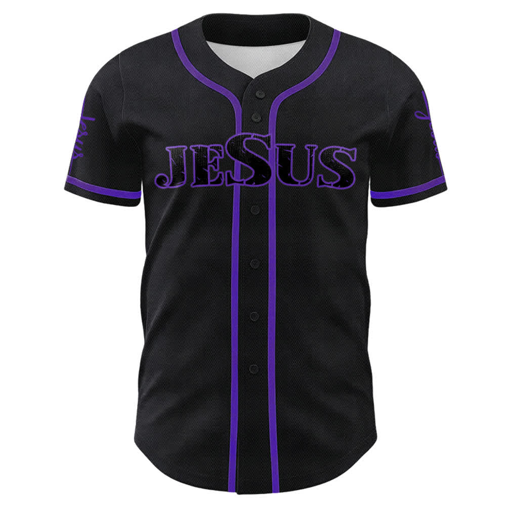 Camiseta de béisbol con la cruz de Jesús, clavos y corona de espinas de Christianartworkshop - image 30