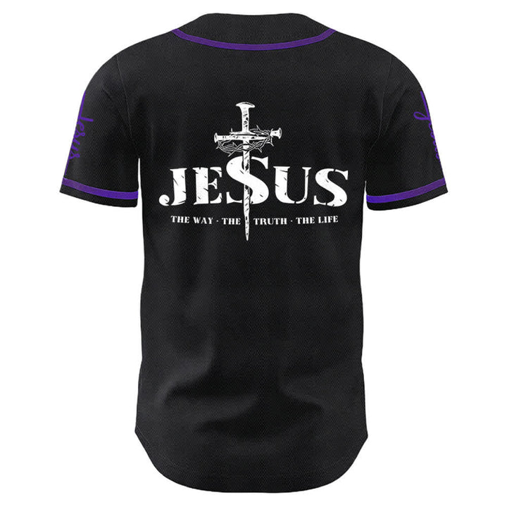 Camiseta de béisbol con la cruz de Jesús, clavos y corona de espinas de Christianartworkshop - image 31