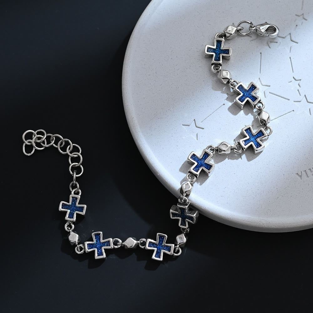 Christianartworkshop Elegante pulsera con cruz secuencial: símbolo de refugio sagrado e inquebrantable. - image 4