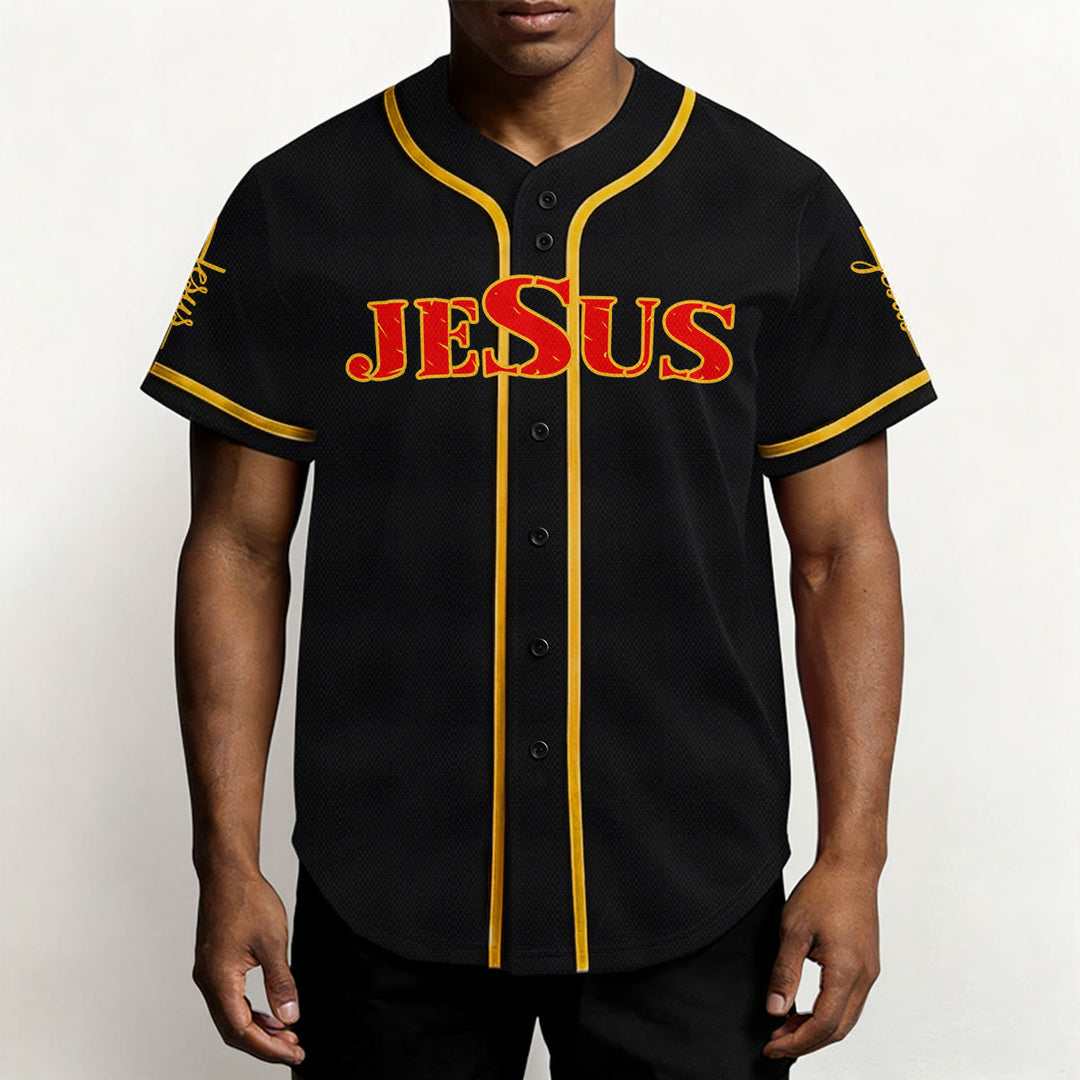 Camiseta de béisbol con la cruz de Jesús, clavos y corona de espinas de Christianartworkshop - image 35