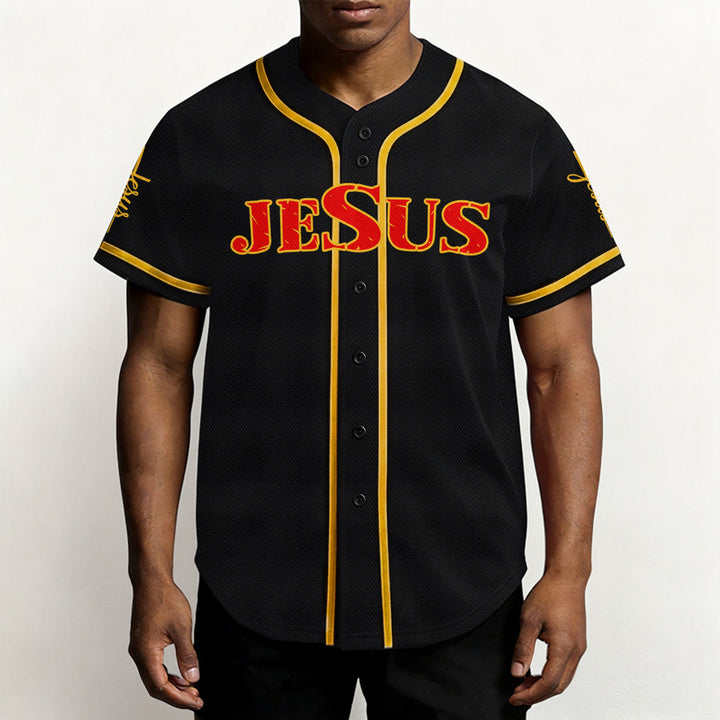Camiseta de béisbol con la cruz de Jesús, clavos y corona de espinas de Christianartworkshop - image 35