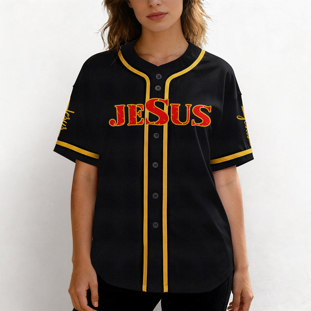 Camiseta de béisbol con la cruz de Jesús, clavos y corona de espinas de Christianartworkshop - image 37